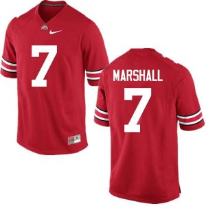 Men's Ohio State Buckeyes #7 Jalin Marshall Red Nike NCAA College Football Jersey Summer UPZ1544VN